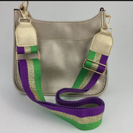 Gold Mardi Gras purse