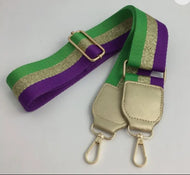 Shimmer mardi purse strap
