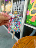 Confetti filled lanyard