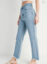 Load image into Gallery viewer, High rise straight leg jeans
