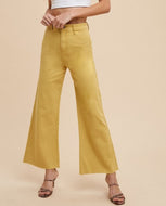 Butter stretch wide leg denim