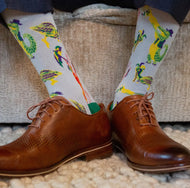 Men’s Mardi Gras band socks