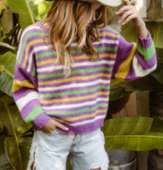 Striped comfy Mardi Gras