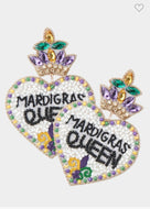 Mardi Gras Queen earrings