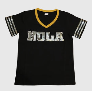 Nola sequin vneck