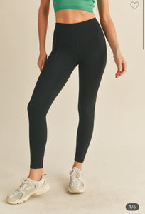 Black high rise leggings