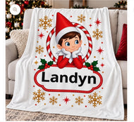 Preorder “boy” elf on shelf blanket