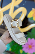 Luxe beige sandals