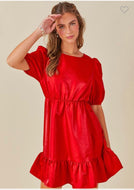 Red dress heart cutout back