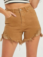 High rise fall shorts