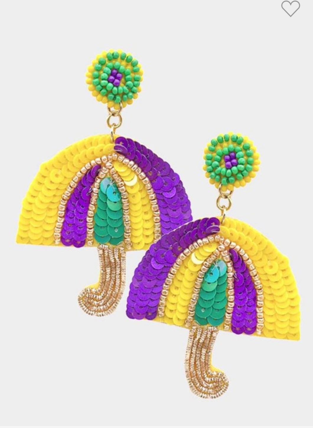 Mardi umbrella earrings