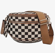 Checkered crossbody
