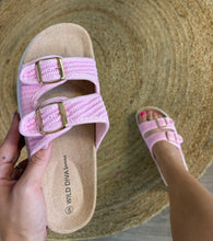 Load image into Gallery viewer, Pink chunky slip ons
