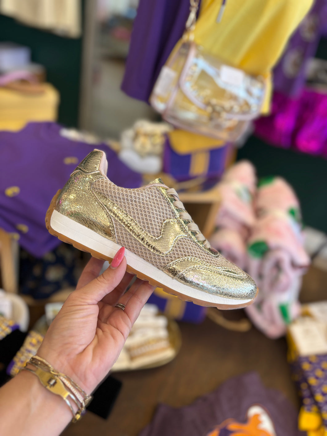 Gold GAMEDAY sneakers