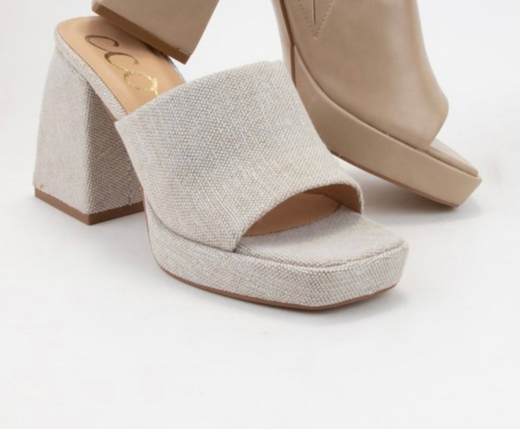 Natural platform heels