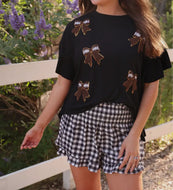 Ruffle sleeve football top