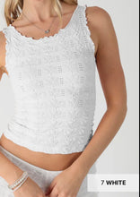 Load image into Gallery viewer, Floral edge tank
