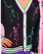 Party skeleton cardigan