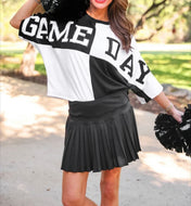Gameday Black white colorblock
