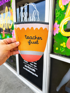 Teacher fuel koozie