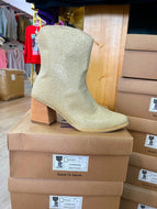 Gold shimmer boots