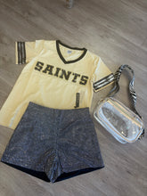 Load image into Gallery viewer, Black and gold GAMEDAY top
