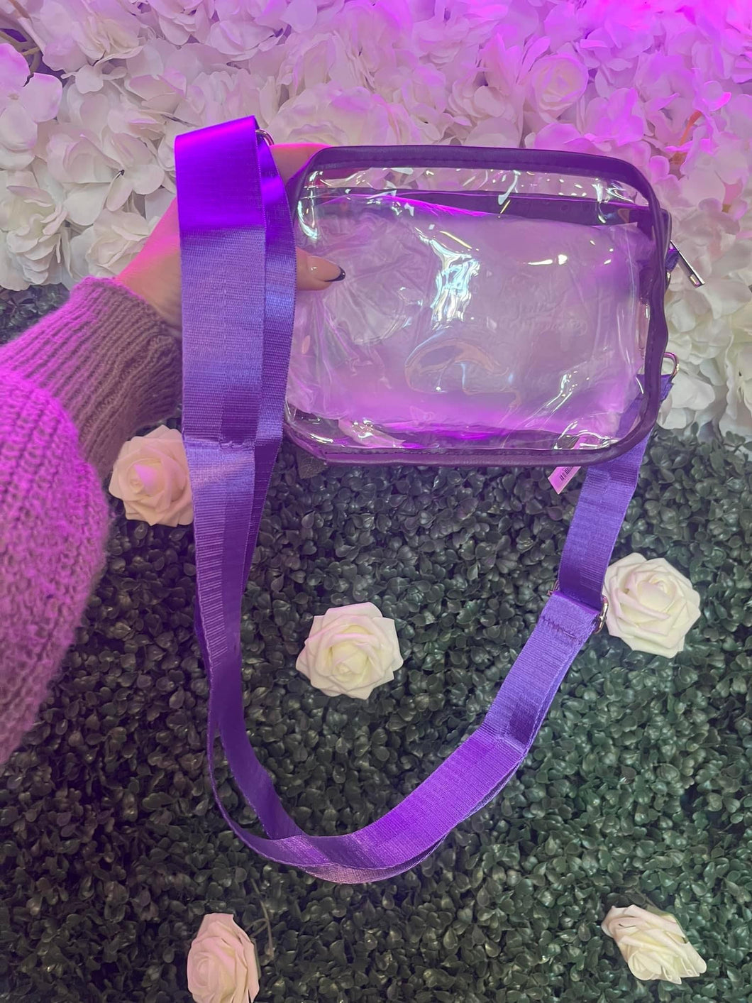 Clear colored crossbody