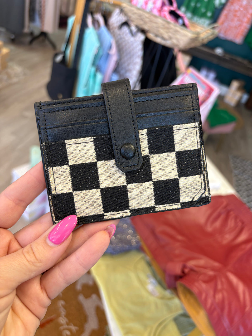 Checkered wallet