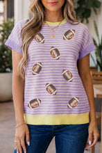 Load image into Gallery viewer, Preorder “football sequin top”
